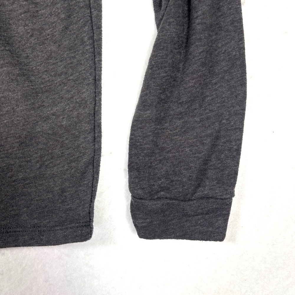 Marine Layer Henley Hoodie Mens XL Charcoal Grey Heather Long Sleeve Pullover - Picture 6 of 8